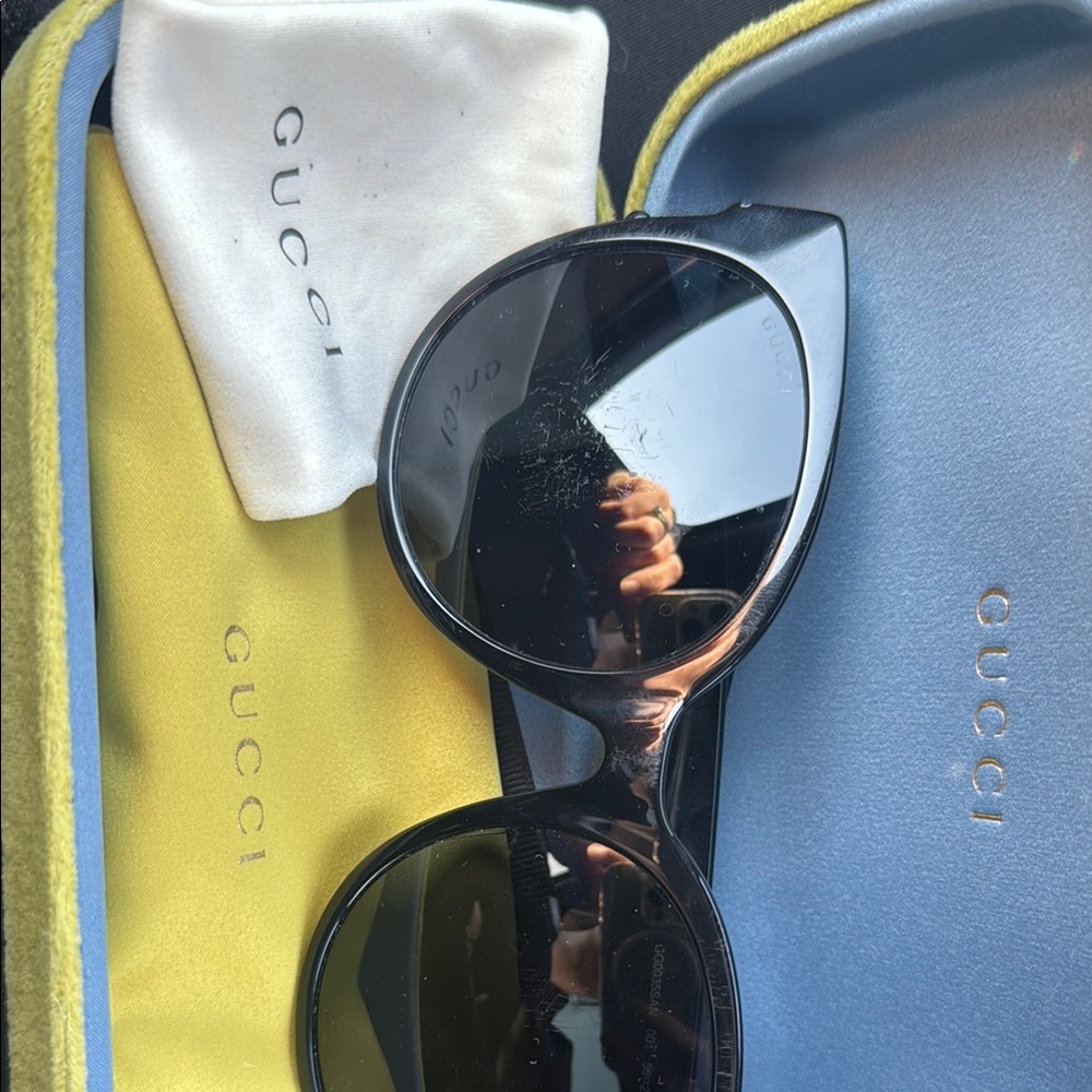Gucci Oversized Black Sunglasses